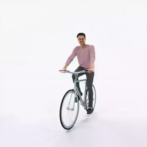 Virtue 07J bicycle bike Casual Man Low-poly 3D model