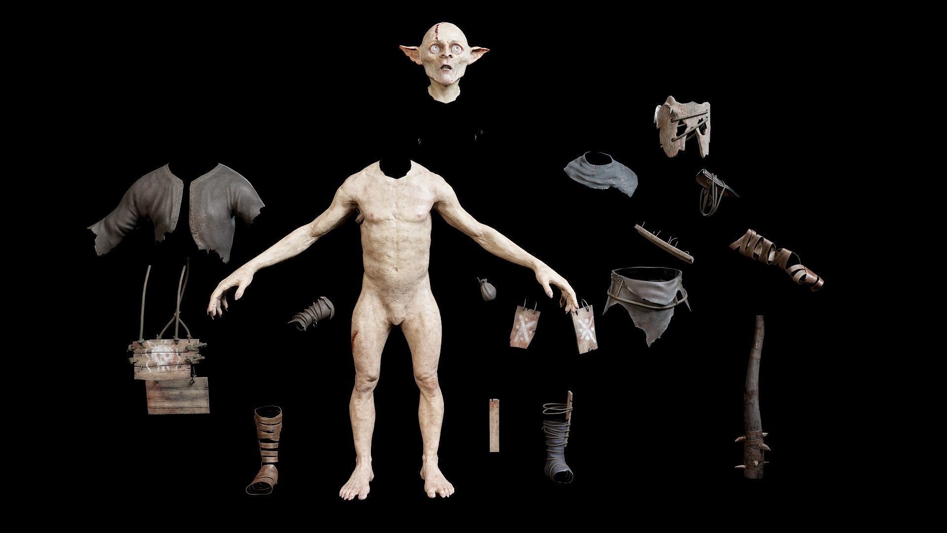 Forest Goblin Low-poly 3D model_16