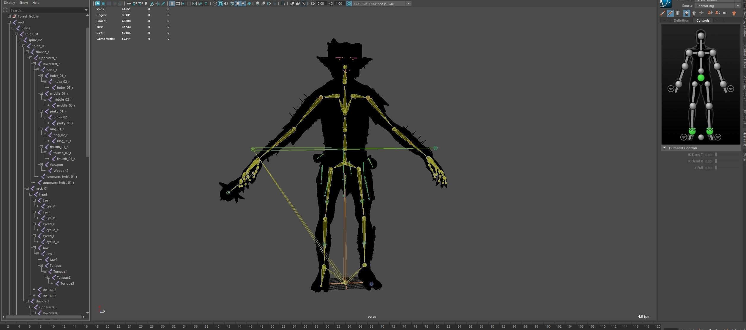 Forest Goblin Low-poly 3D model_25