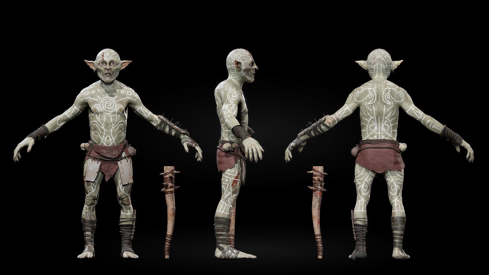 Forest Goblin Low-poly 3D model_6