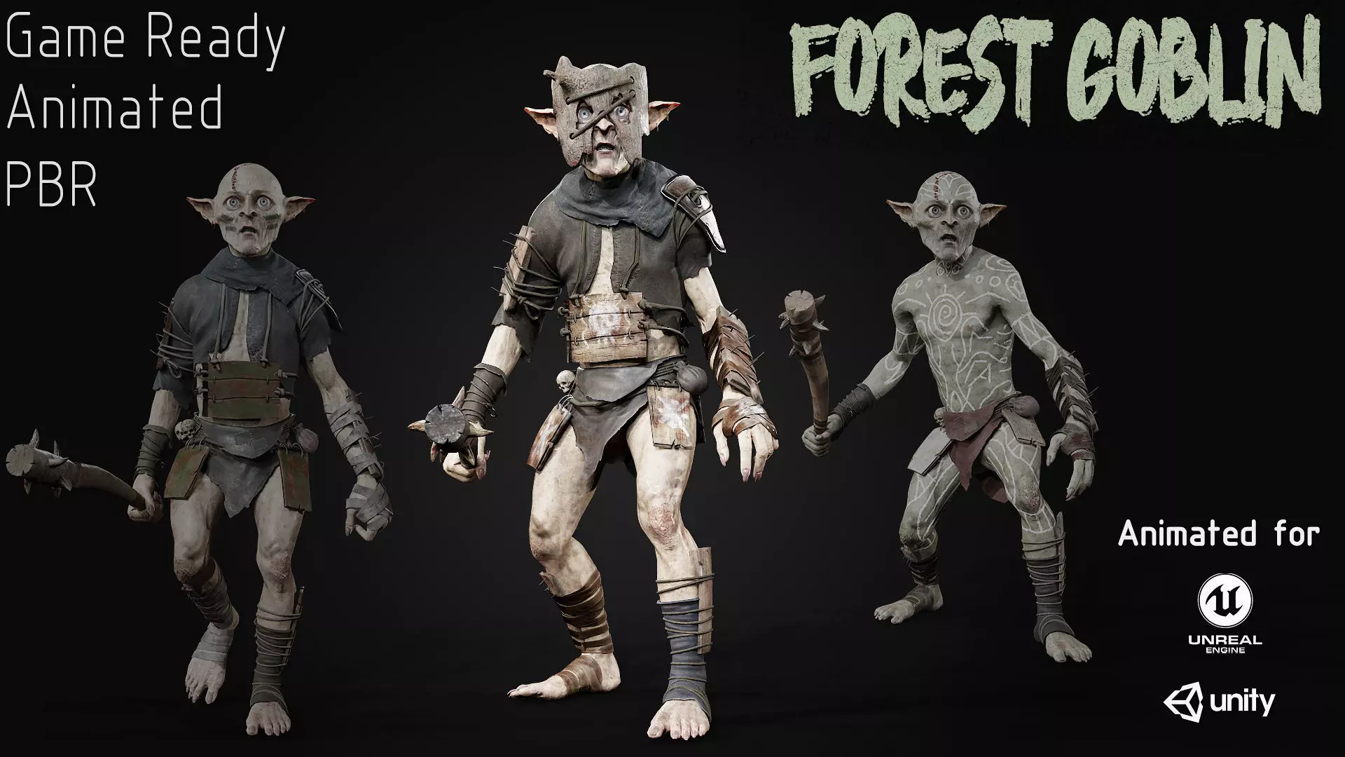 Forest Goblin Low-poly 3D model_0