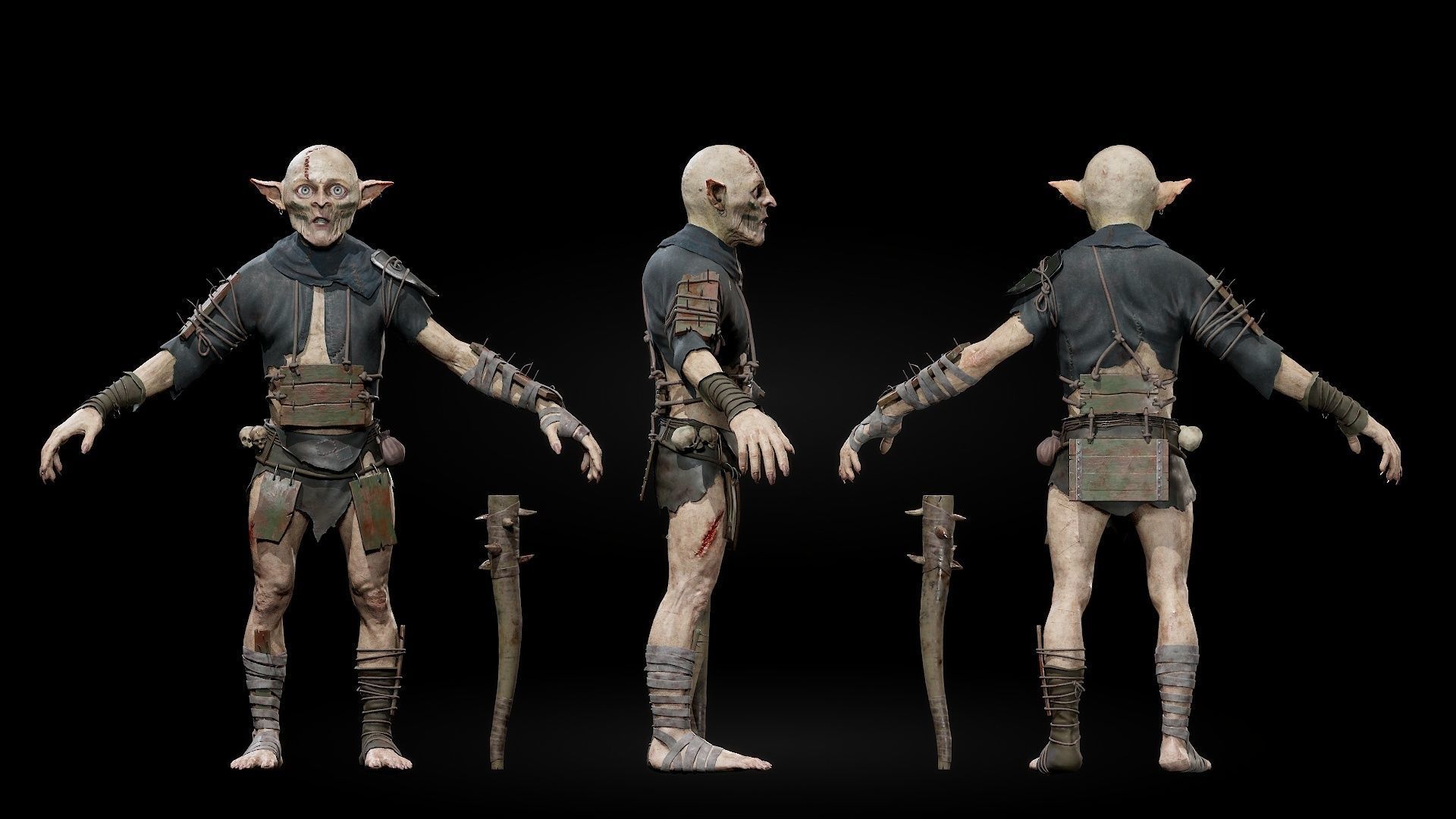 Forest Goblin Low-poly 3D model_5