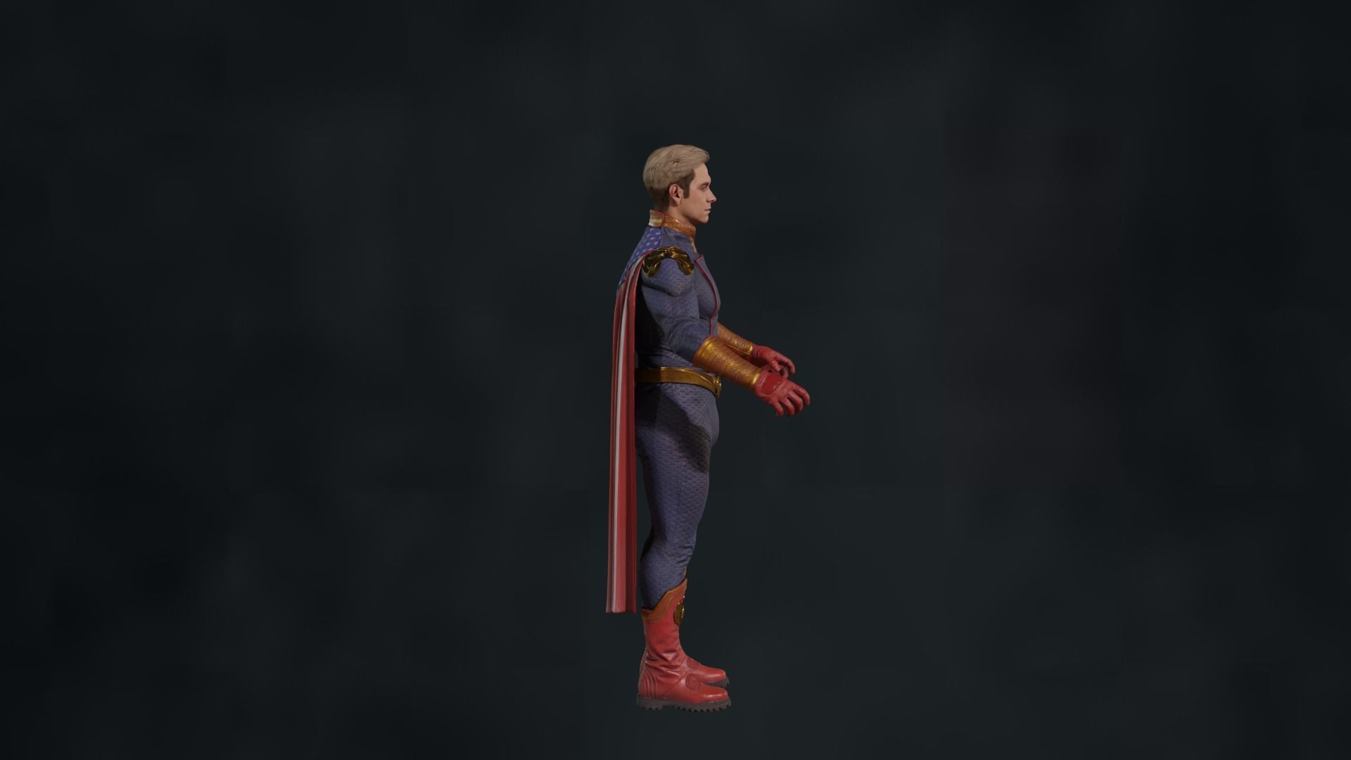 Homelander The Boys 2023 3D model Low-poly 3D model Low-poly 3D model_4
