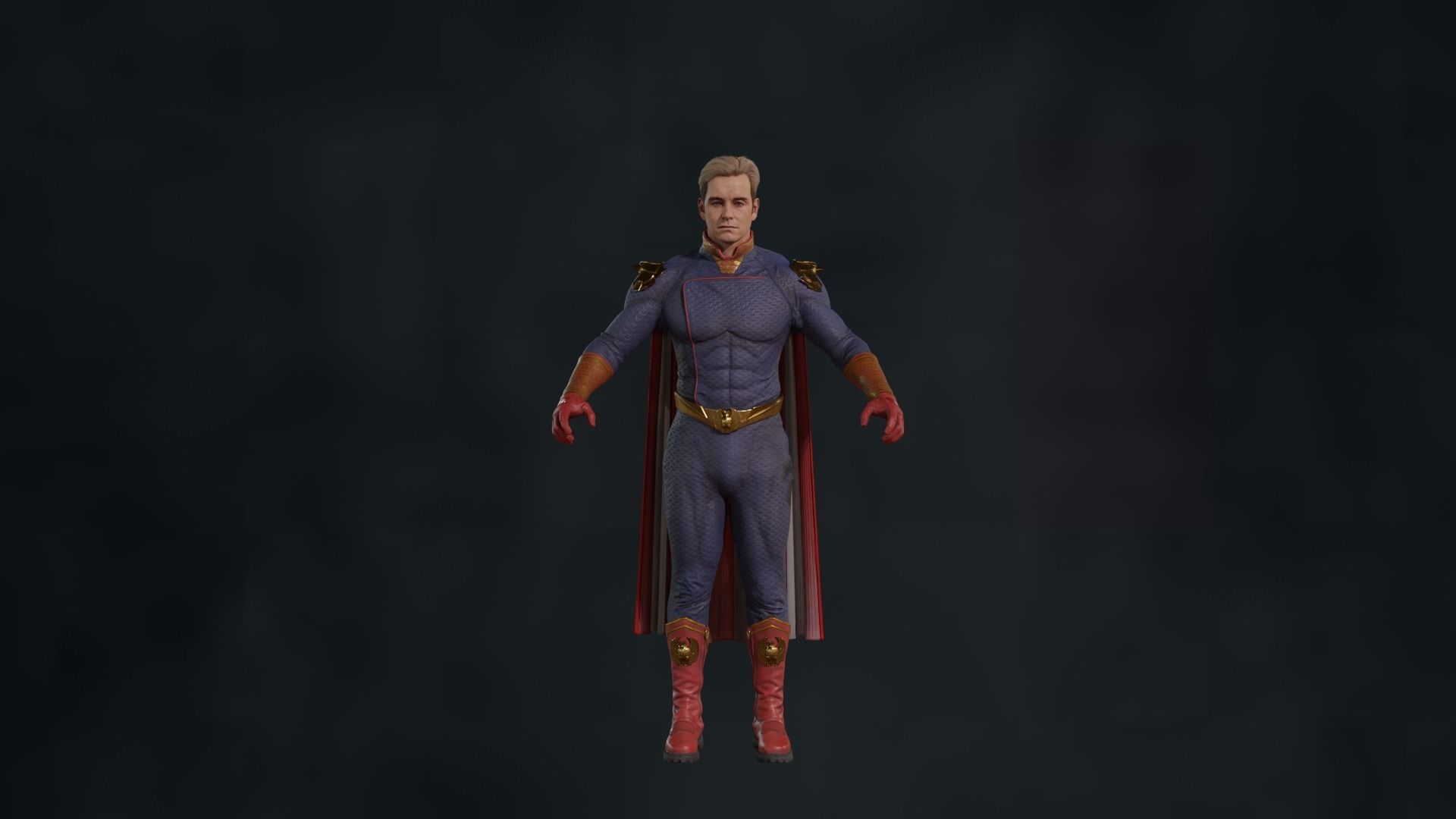 Homelander The Boys 2023 3D model Low-poly 3D model Low-poly 3D model_3