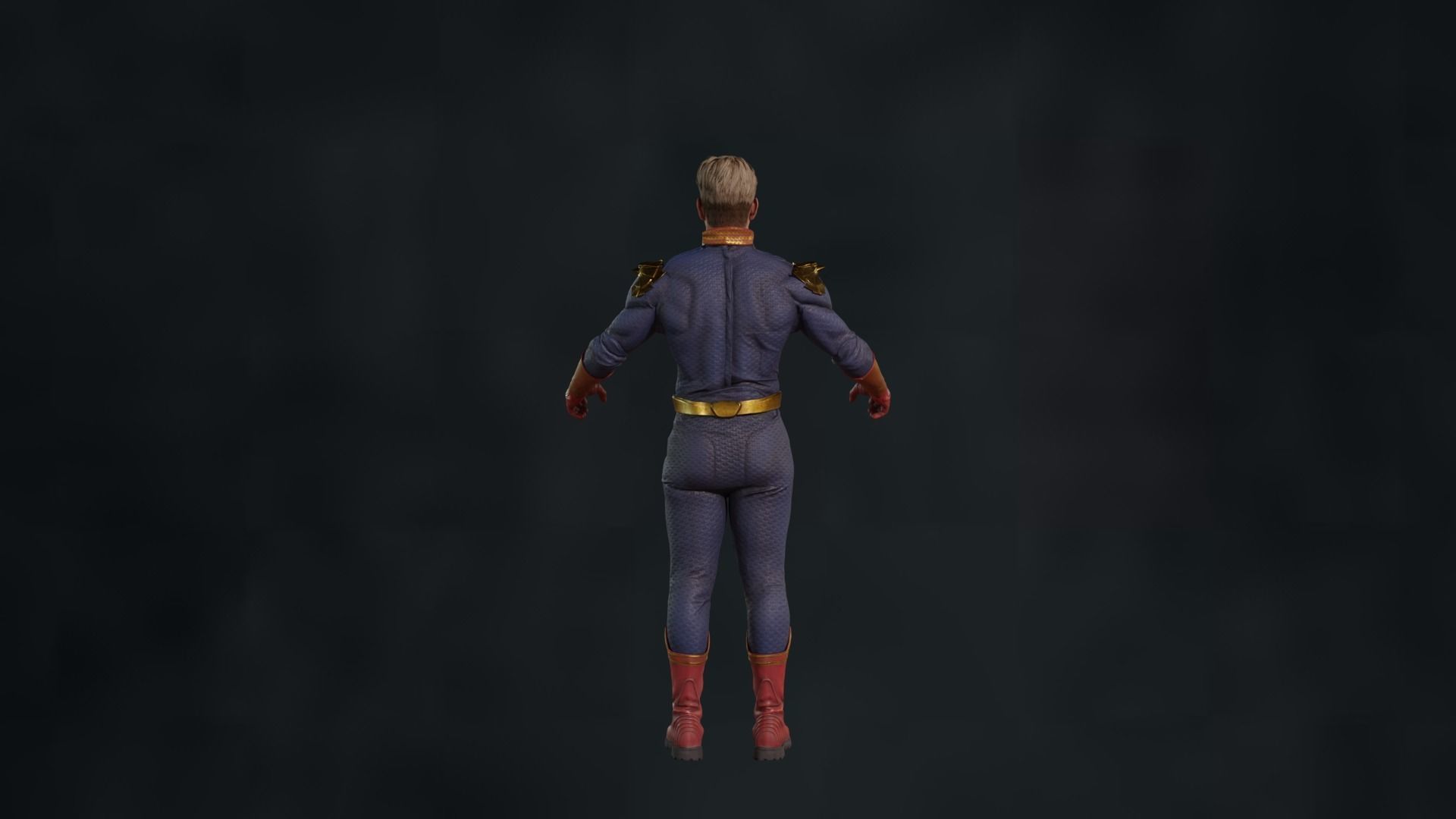 Homelander The Boys 2023 3D model Low-poly 3D model Low-poly 3D model_6