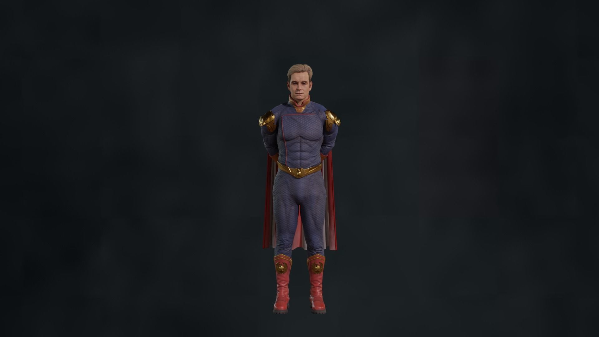 Homelander The Boys 2023 3D model Low-poly 3D model Low-poly 3D model_2