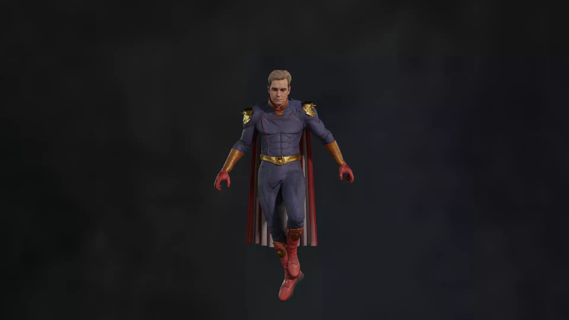 Homelander The Boys 2023 3D model Low-poly 3D model Low-poly 3D model_0