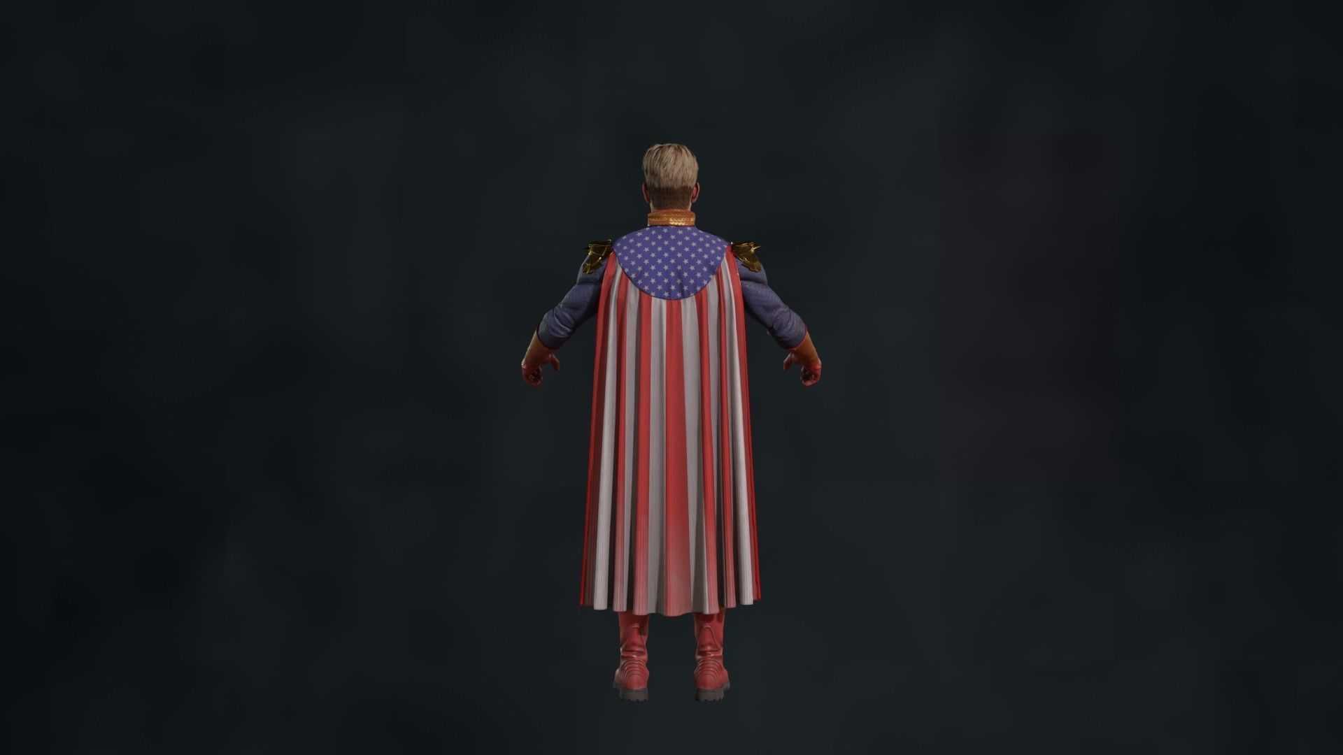 Homelander The Boys 2023 3D model Low-poly 3D model Low-poly 3D model_5