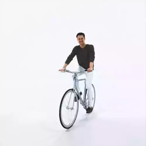 Virtue 07D bicycle bike Casual Man Low-poly 3D model