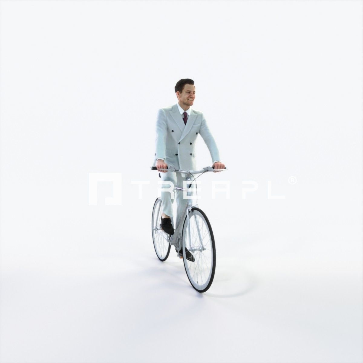 Virtue 09M bicycle bike Elegant Businessman Low-poly 3D model_1