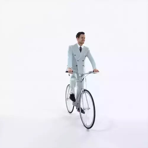 Virtue 09M bicycle bike Elegant Businessman Low-poly 3D model