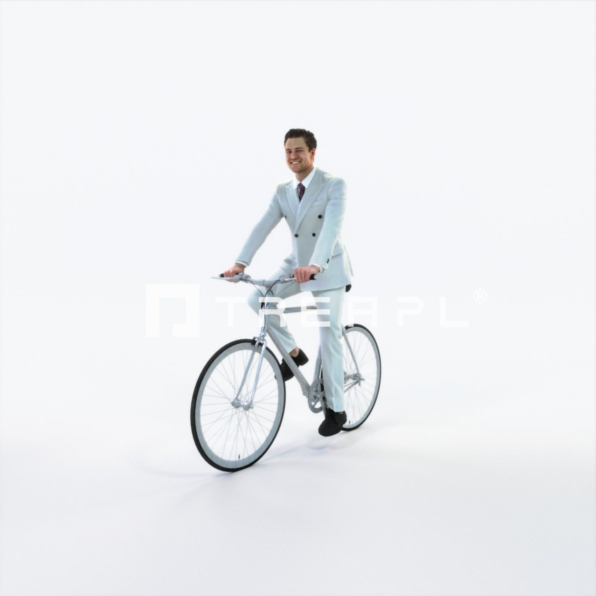 Virtue 09M bicycle bike Elegant Businessman Low-poly 3D model_6