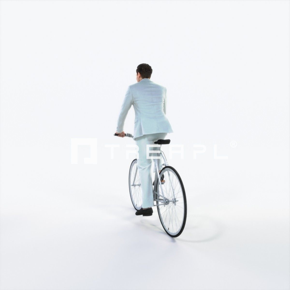 Virtue 09M bicycle bike Elegant Businessman Low-poly 3D model_4
