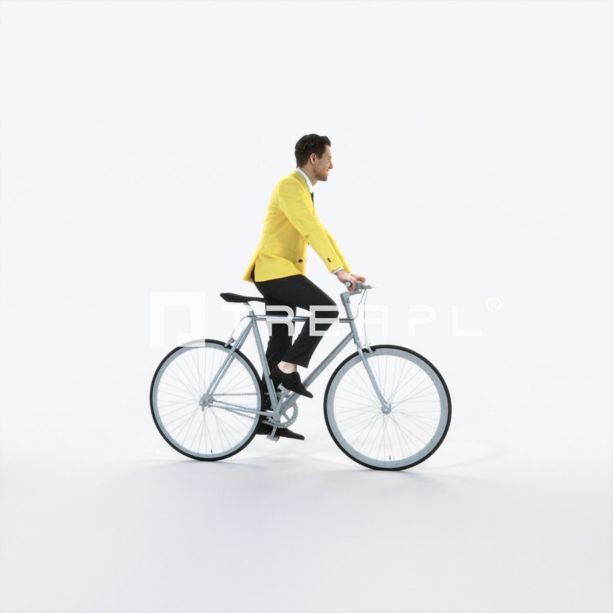 Virtue 09L bicycle bike Elegant Businessman Low-poly 3D model_2