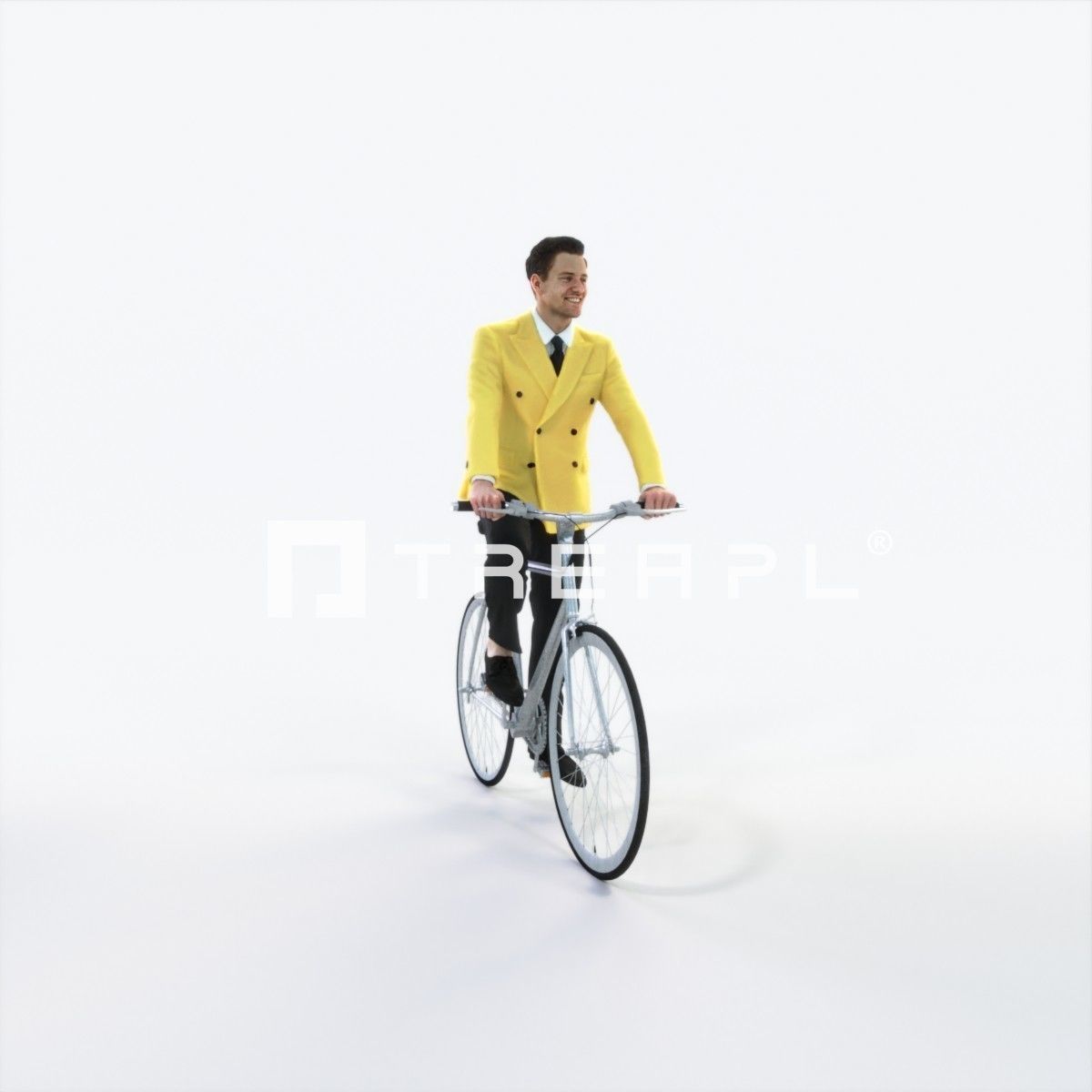 Virtue 09L bicycle bike Elegant Businessman Low-poly 3D model_1