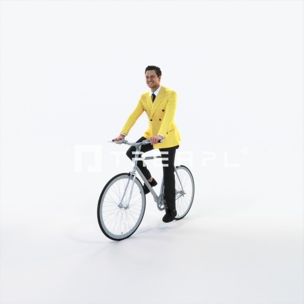 Virtue 09L bicycle bike Elegant Businessman Low-poly 3D model_6