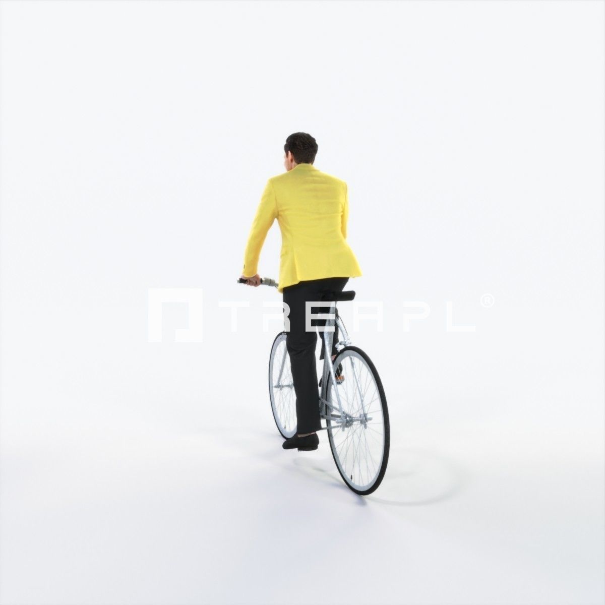 Virtue 09L bicycle bike Elegant Businessman Low-poly 3D model_4