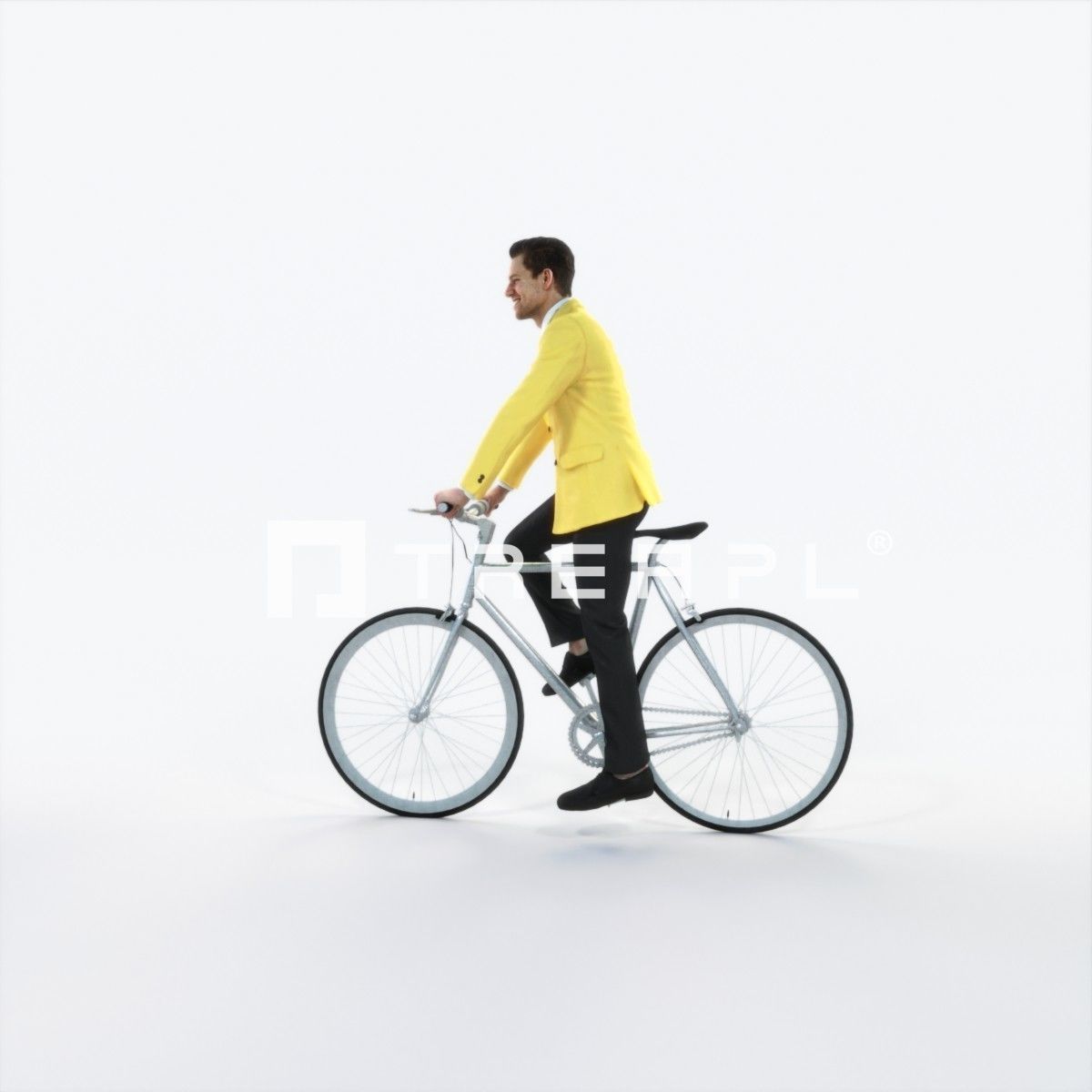 Virtue 09L bicycle bike Elegant Businessman Low-poly 3D model_5