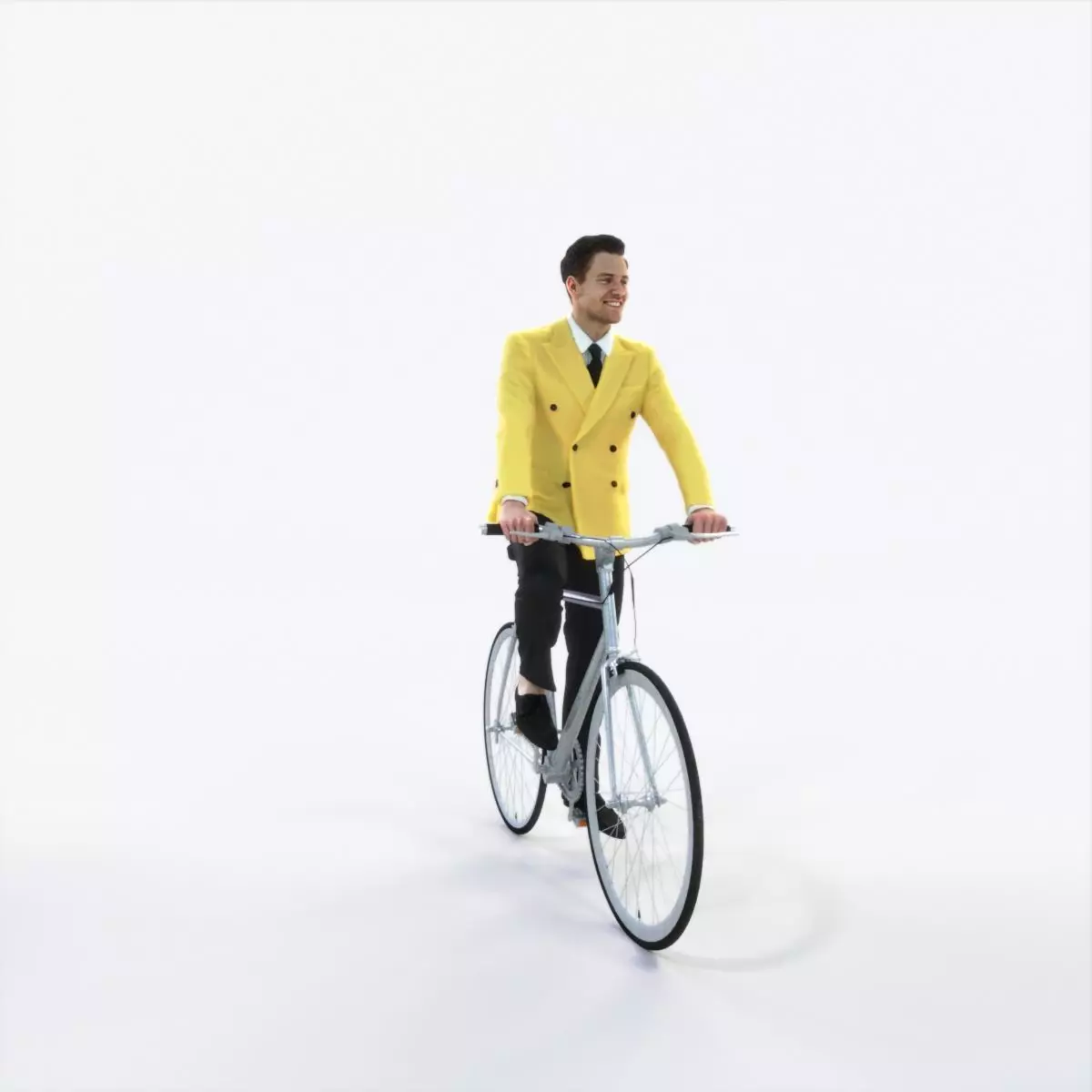 Virtue 09L bicycle bike Elegant Businessman Low-poly 3D model_0