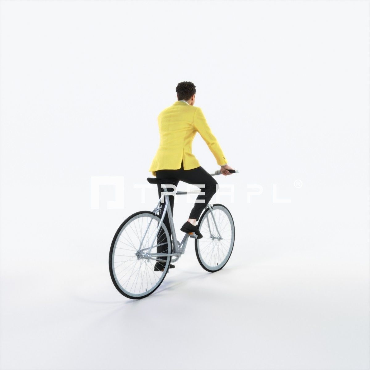 Virtue 09L bicycle bike Elegant Businessman Low-poly 3D model_3