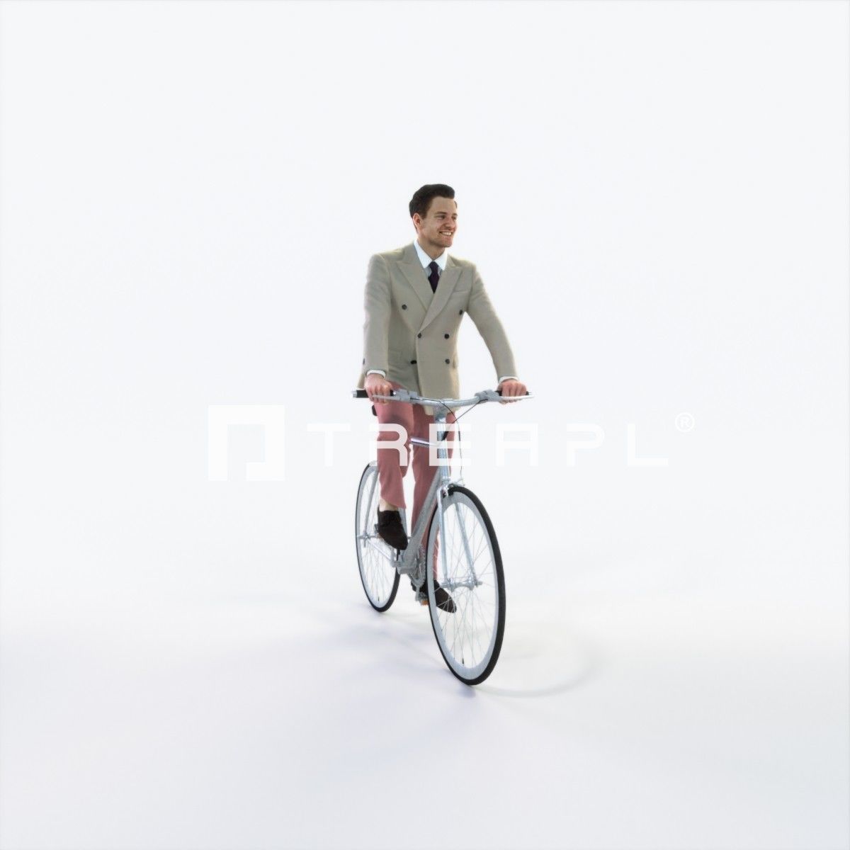Virtue 09J bicycle bike Elegant Businessman Low-poly 3D model_1