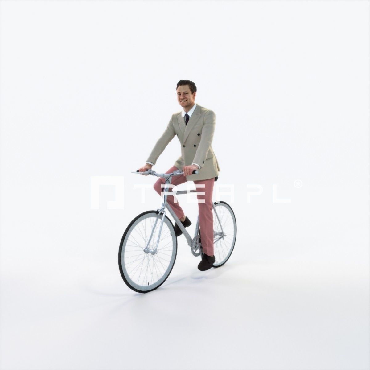 Virtue 09J bicycle bike Elegant Businessman Low-poly 3D model_6