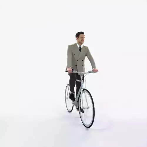 Virtue 09F bicycle bike Elegant Businessman Low-poly 3D model