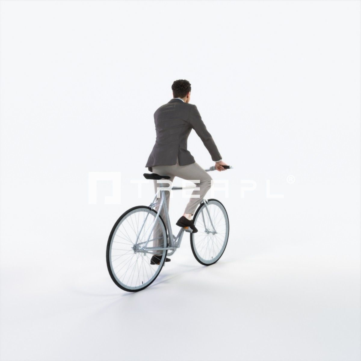 Virtue 09E bicycle bike Elegant Businessman Low-poly 3D model_3