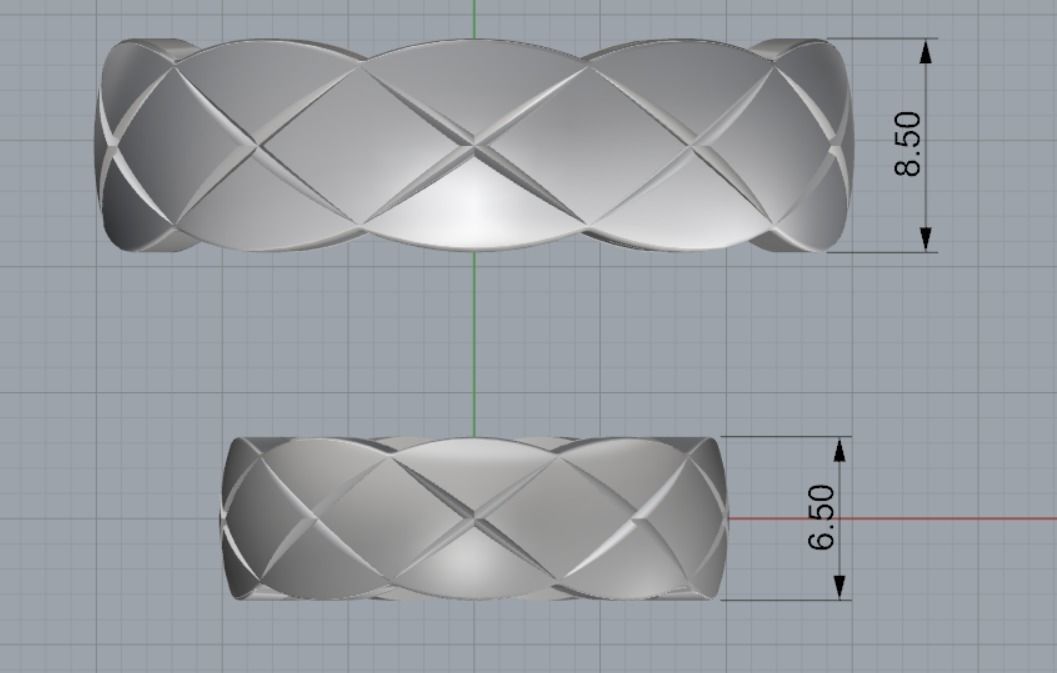 wedding ring Free 3D print model_10