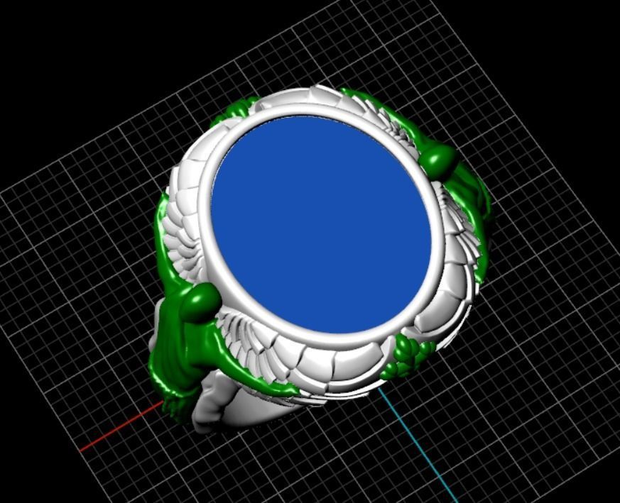 Ring Angels 3D print model_11