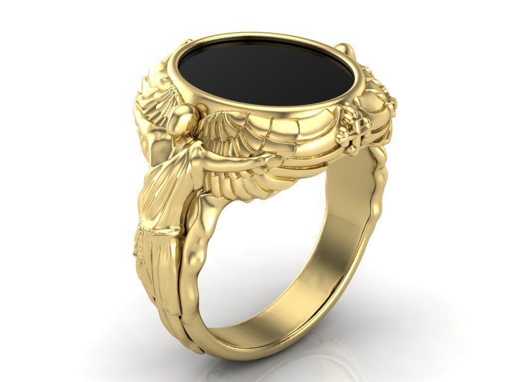 Ring Angels 3D print model_2