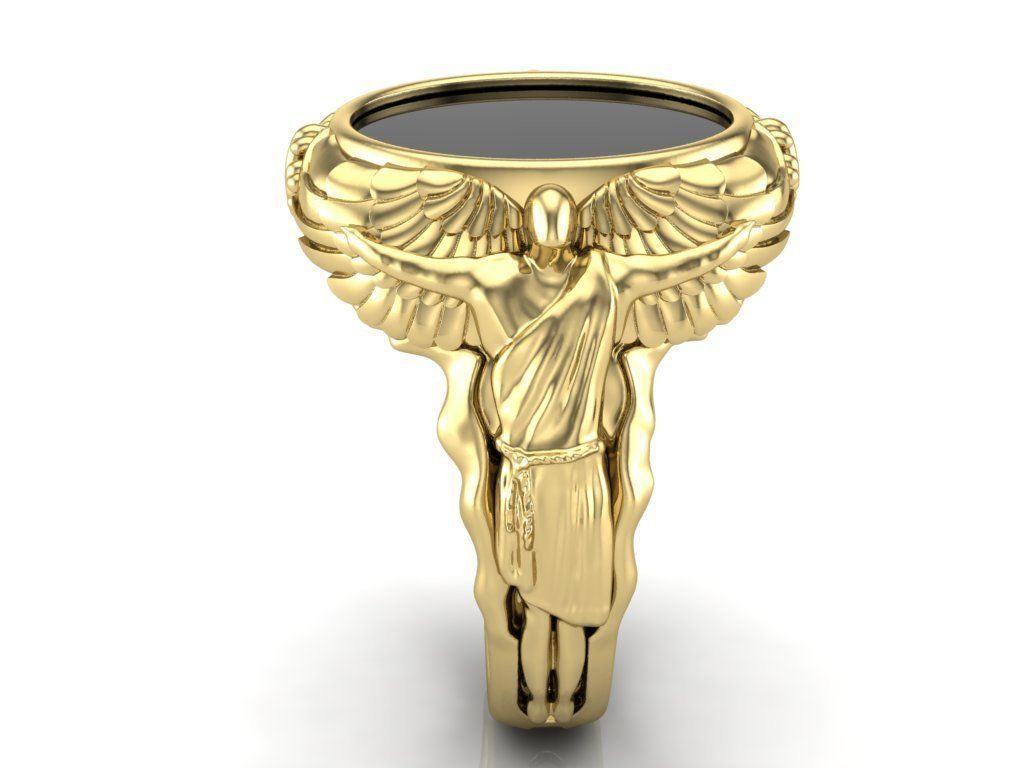 Ring Angels 3D print model_3