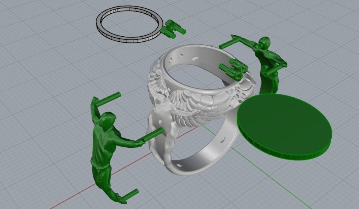 Ring Angels 3D print model_14