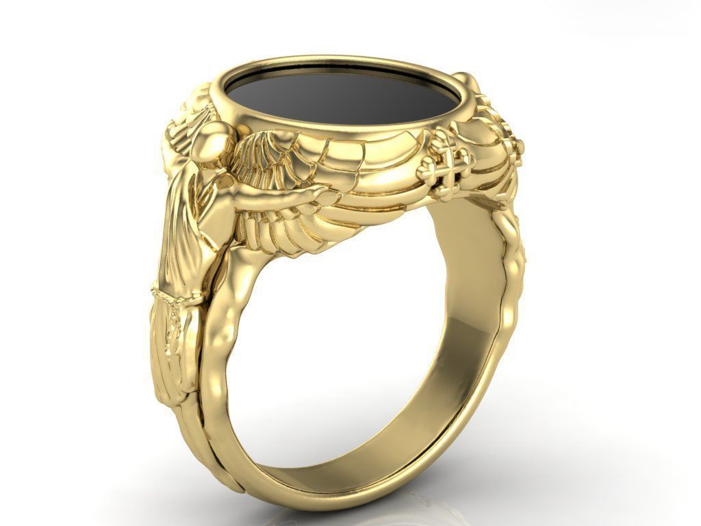 Ring Angels 3D print model_7