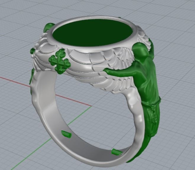 Ring Angels 3D print model_17