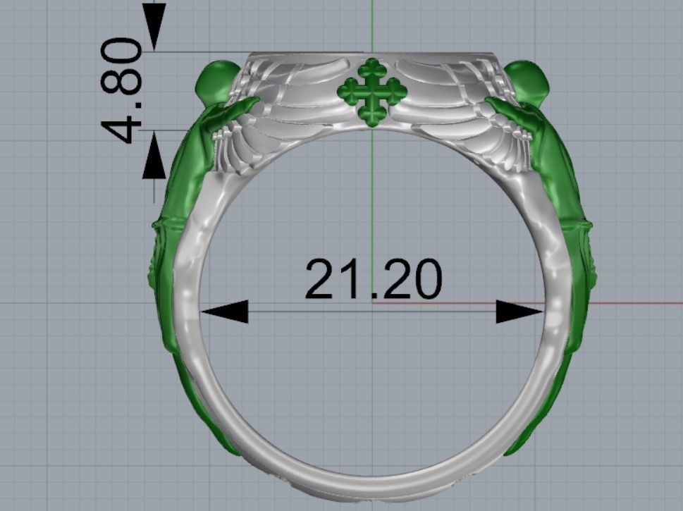 Ring Angels 3D print model_10