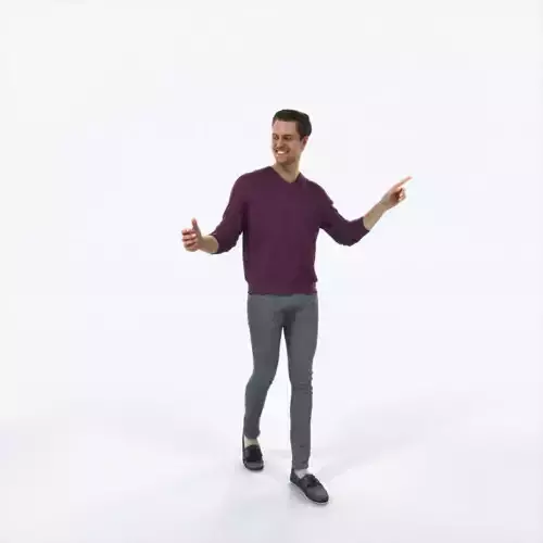 Virtue 11K pointing Couple Pointing walking Casual Man