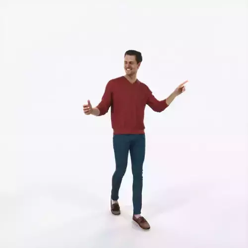 Virtue 11J pointing Couple Pointing walking Casual Man