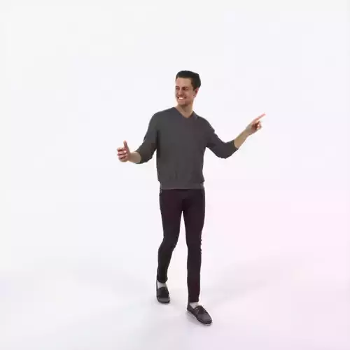 Virtue 11F pointing Couple Pointing walking Casual Man