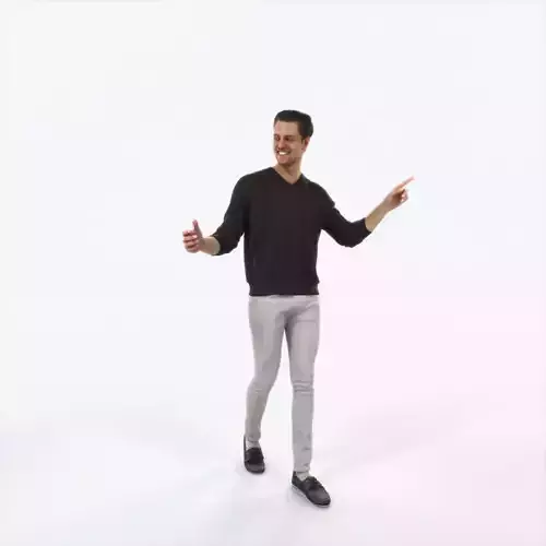 Virtue 11E pointing Couple Pointing walking Casual Man