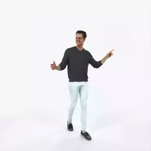 Virtue 11C pointing Couple Pointing walking Casual Man