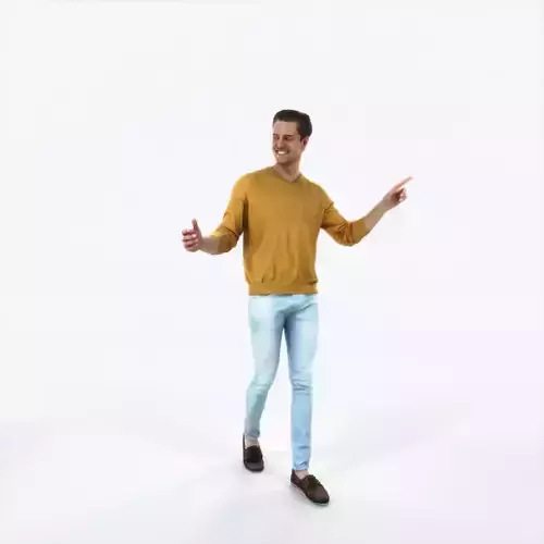 Virtue 11A pointing Couple Pointing walking Casual Man