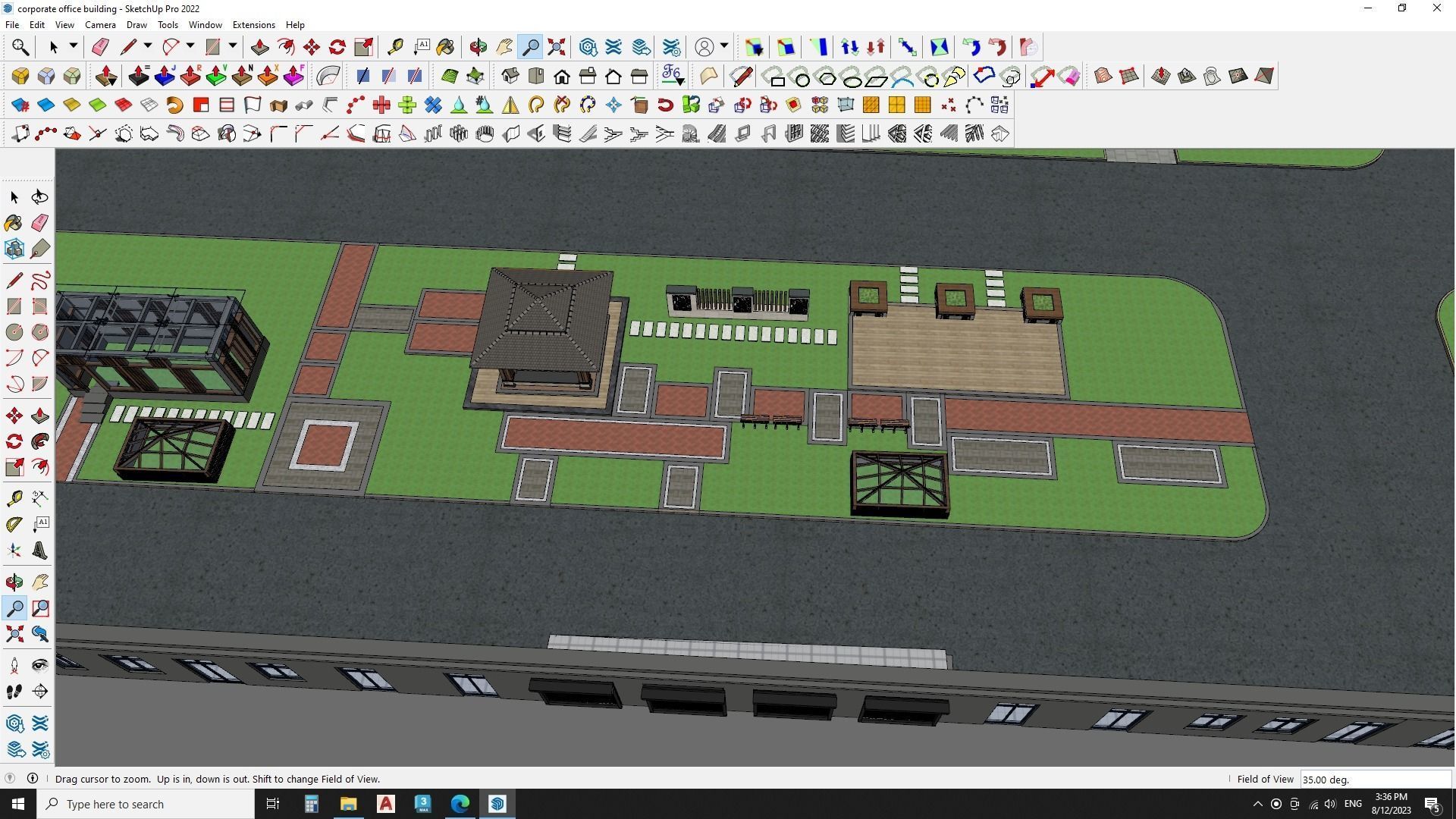 corporate office building 3D model  3D model_15