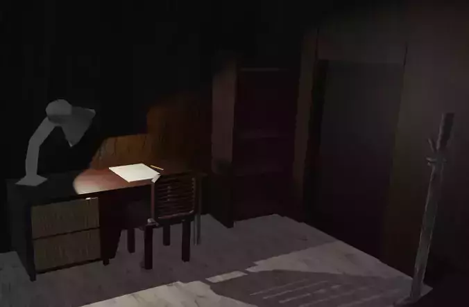 Livingroom Asset Pack Low-poly 3D model