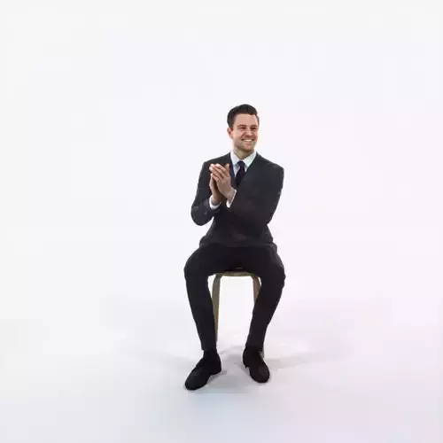 Virtue 13F Clapping Sitting Elegant Man