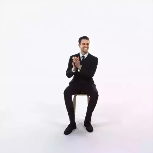 Virtue 13E Clapping Sitting Elegant Man