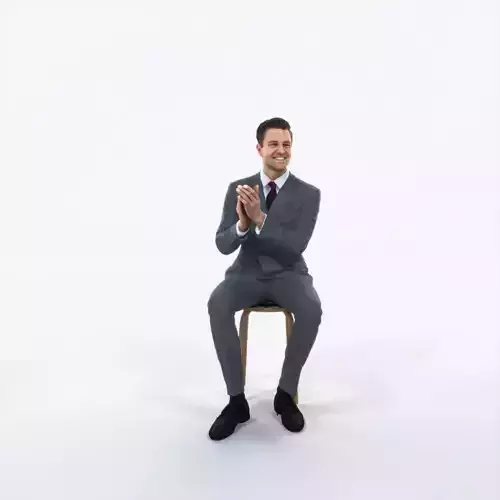 Virtue 13D Clapping Sitting Elegant Man
