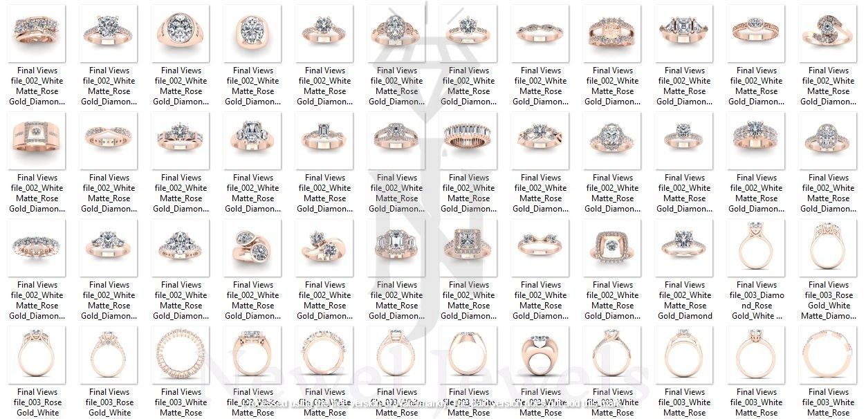 jewelicious-100 plus stl ring model 3D print model_8