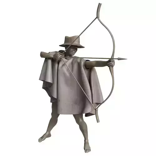 bow girl 3D model