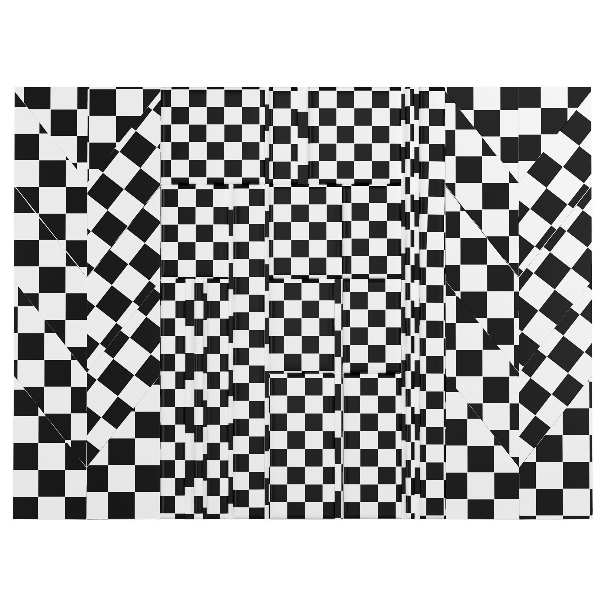 Wall panels 019 3D model_3